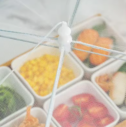 Cloche Alimentaire en Maille Pliable | Protection Anti-Moustiques & Anti-Mouches | Pique-nique & Barbecue