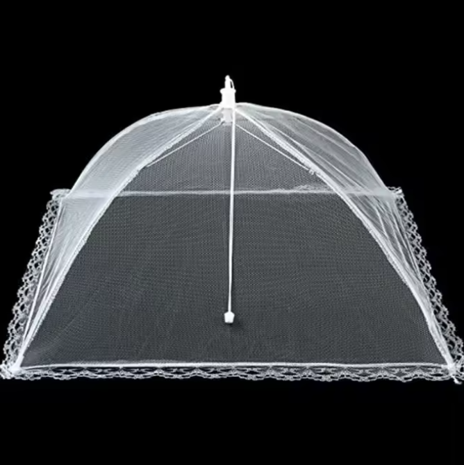 Cloche Alimentaire en Maille Pliable | Protection Anti-Moustiques & Anti-Mouches | Pique-nique & Barbecue