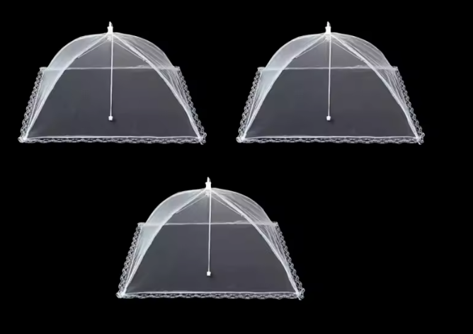 Cloche Alimentaire en Maille Pliable | Protection Anti-Moustiques & Anti-Mouches | Pique-nique & Barbecue