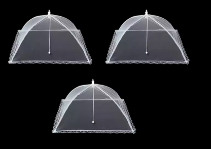 Cloche Alimentaire en Maille Pliable | Protection Anti-Moustiques & Anti-Mouches | Pique-nique & Barbecue