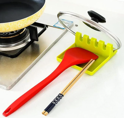 Support de Cuillère & Couvercle de Casserole | Organiseur de Comptoir Polyvalent & Facile à Nettoyer