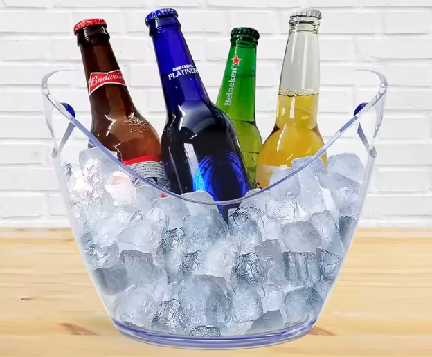 Seau à Glace Transparent | Refroidisseur à Vin, Bière & Champagne