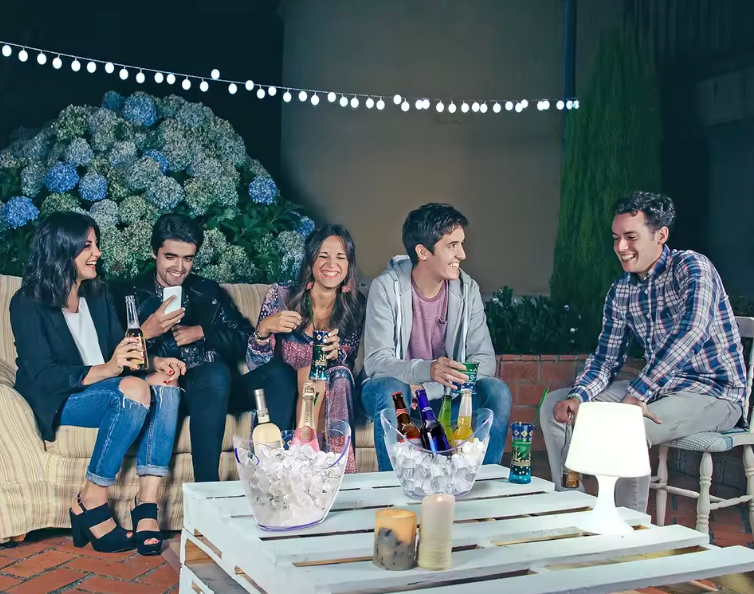 Seau à Glace Transparent | Refroidisseur à Vin, Bière & Champagne