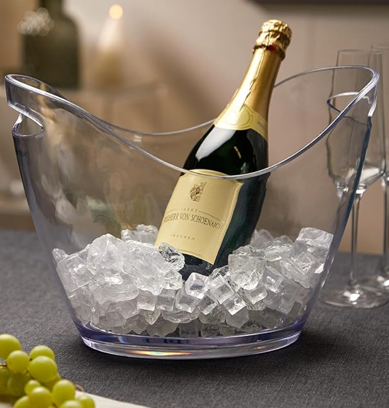 Seau à Glace Transparent | Refroidisseur à Vin, Bière & Champagne