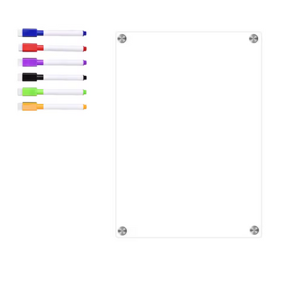 Tableau Magnétique Transparent Réfrigérateur | Acrylique Effaçable à Sec