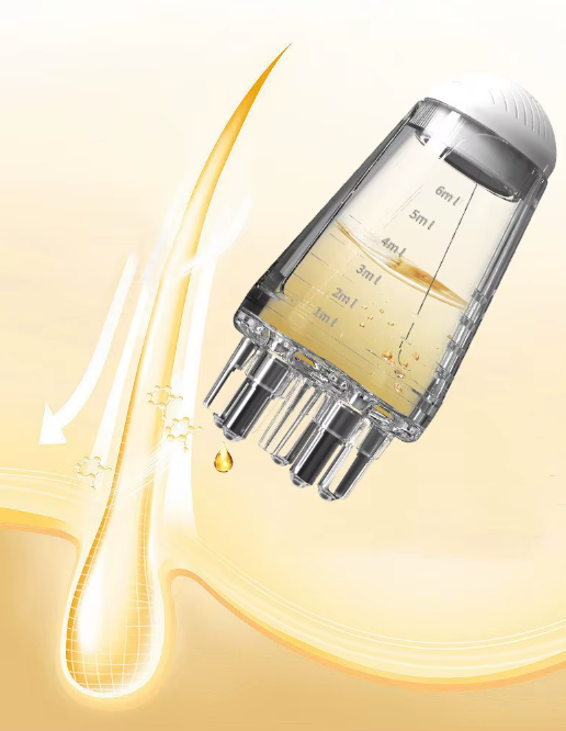 Applicateur de Cuir Chevelu | Peigne Liquide & Masseur Capillaire Antichute