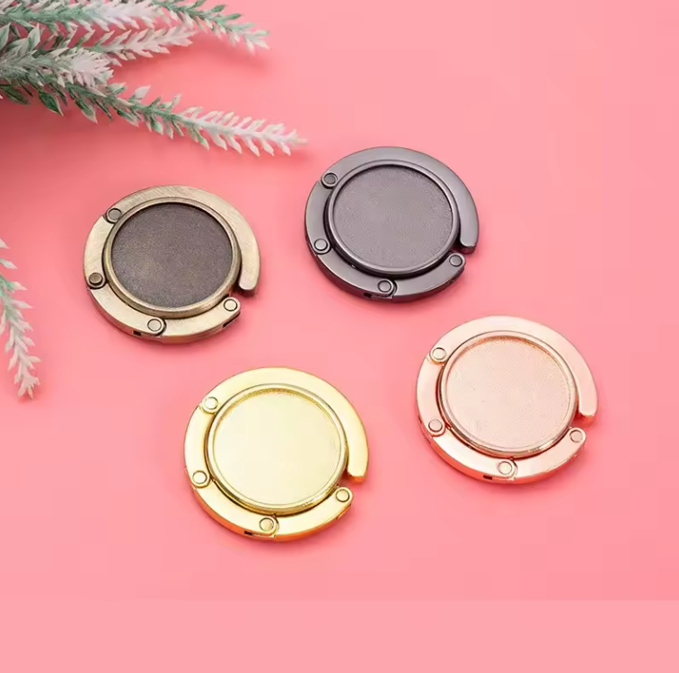 Porte-Sac à Main Pliable & Portable | Crochet de Table Élégant & Antidérapant