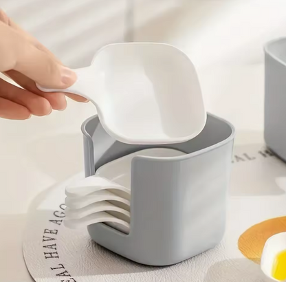 Ensemble de 6 Plats à Sauce & Assaisonnement | Bols à Condiments avec Support de Rangement