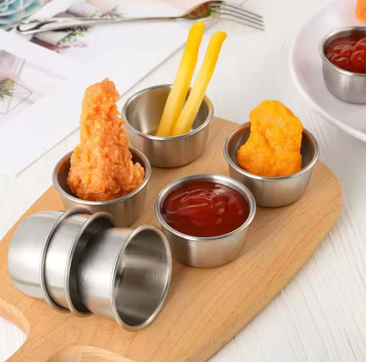 Mini Bols à Sauce en Acier Inoxydable Inox | Set de 6 pièces
