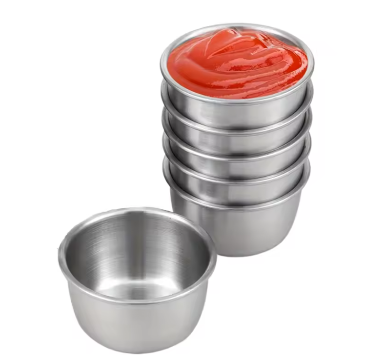 Mini Bols à Sauce en Acier Inoxydable Inox | Set de 6 pièces