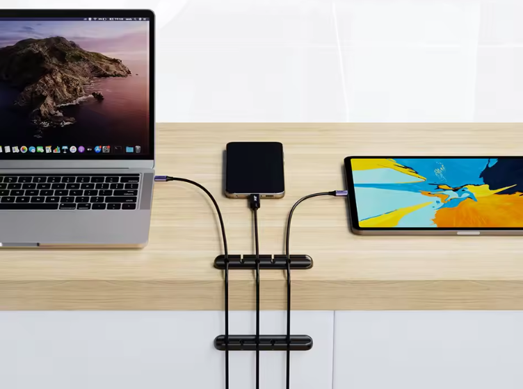 Clips de Support de Câbles Adhésifs | Organisateur de Fils USB, Bureau & Table de Chevet