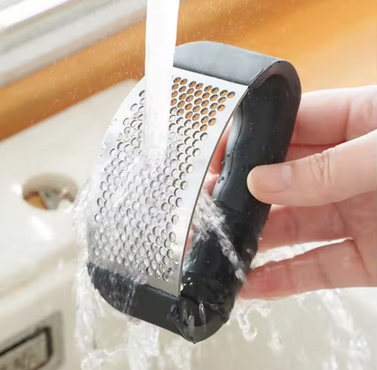 Presse-Ail Manuel en Acier Inoxydable | Hachoir Compact & Ergonomique