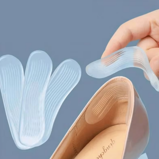 Coussinets Arrière de Talon en Silicone | Protection Antidérapante & Confort Pieds