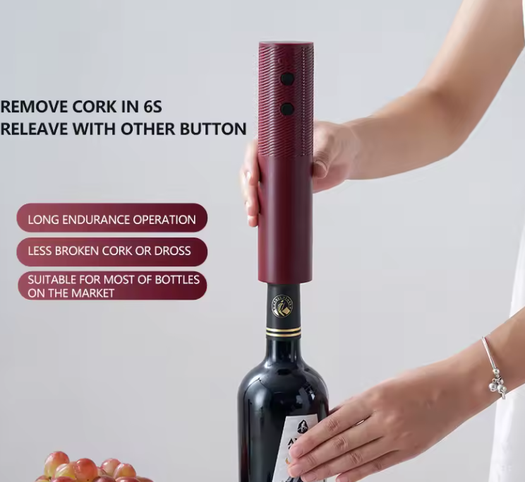 Tire-Bouchon Électrique Rechargeable | Ouvre-Bouteille de Vin Automatique & Élégant