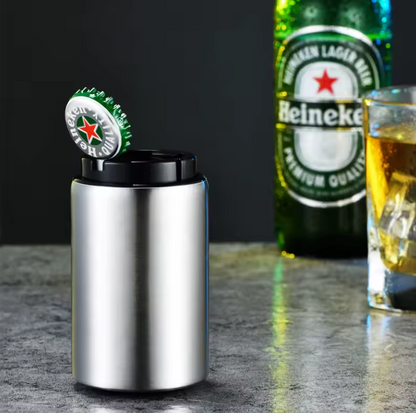 Ouvre-Bouteille Automatique en Acier Inoxydable | Gadget de Cuisine Pratique & Élégant