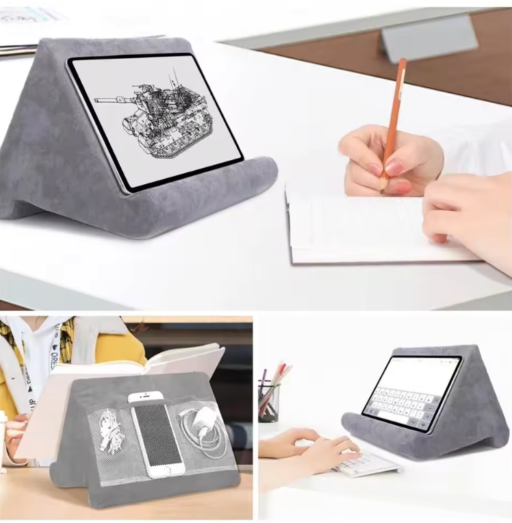 Support de Tablette en Forme d’Oreiller | Multi-Angle & Confortable