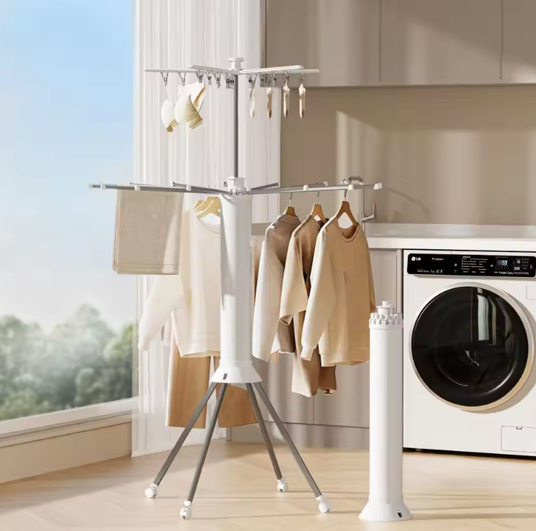 Étendoir à Linge Pliable Type Poulpe | Support Rotatif 3D & Compact