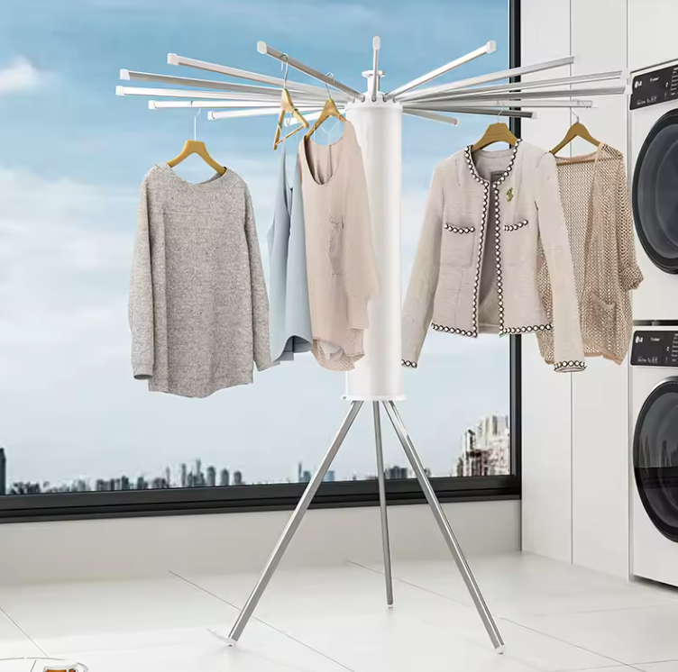 Étendoir à Linge Pliable Type Poulpe | Support Rotatif 3D & Compact