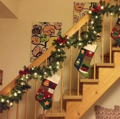 Guirlande de Noël 2,7M avec LED | Décoration Sapin, Cheminée & Escalier