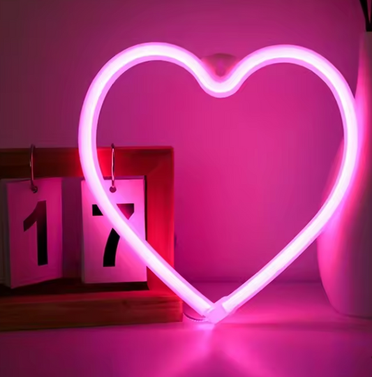 Lampe Néon Décorative LED | USB & Piles – Ambiance Fête, Chambre ou Cadeau