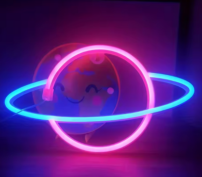 Lampe Néon Décorative LED | USB & Piles – Ambiance Fête, Chambre ou Cadeau