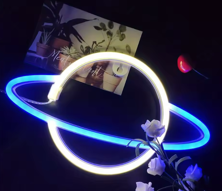 Lampe Néon Décorative LED | USB & Piles – Ambiance Fête, Chambre ou Cadeau