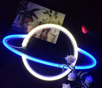 Lampe Néon Décorative LED | USB & Piles – Ambiance Fête, Chambre ou Cadeau