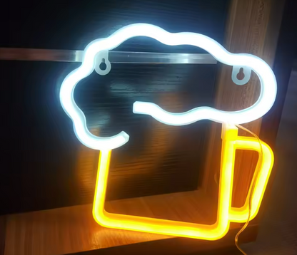 Lampe Néon Décorative LED | USB & Piles – Ambiance Fête, Chambre ou Cadeau