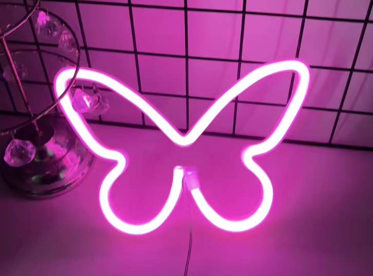 Lampe Néon Décorative LED | USB & Piles – Ambiance Fête, Chambre ou Cadeau