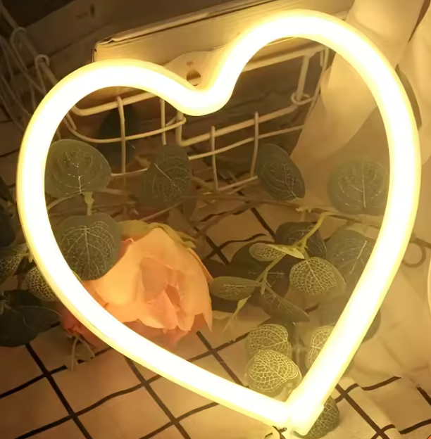 Lampe Néon Décorative LED | USB & Piles – Ambiance Fête, Chambre ou Cadeau