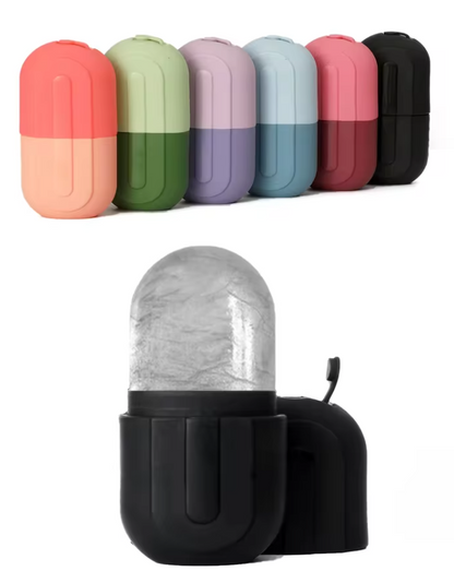 Rouleau de Glace pour le Visage & les Yeux | Masseur Réutilisable en Silicone – Soin Raffermissant & Rafraîchissant