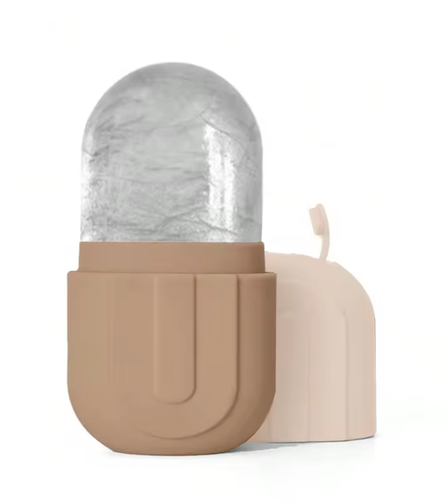Rouleau de Glace pour le Visage & les Yeux | Masseur Réutilisable en Silicone – Soin Raffermissant & Rafraîchissant