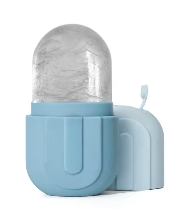 Rouleau de Glace pour le Visage & les Yeux | Masseur Réutilisable en Silicone – Soin Raffermissant & Rafraîchissant