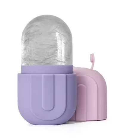 Rouleau de Glace pour le Visage & les Yeux | Masseur Réutilisable en Silicone – Soin Raffermissant & Rafraîchissant