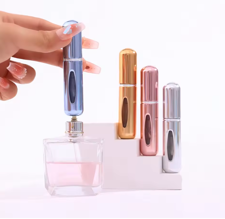 Lot de 5 Vaporisateurs de Parfum Rechargeables 5ml | Mini Parfum de Voyage