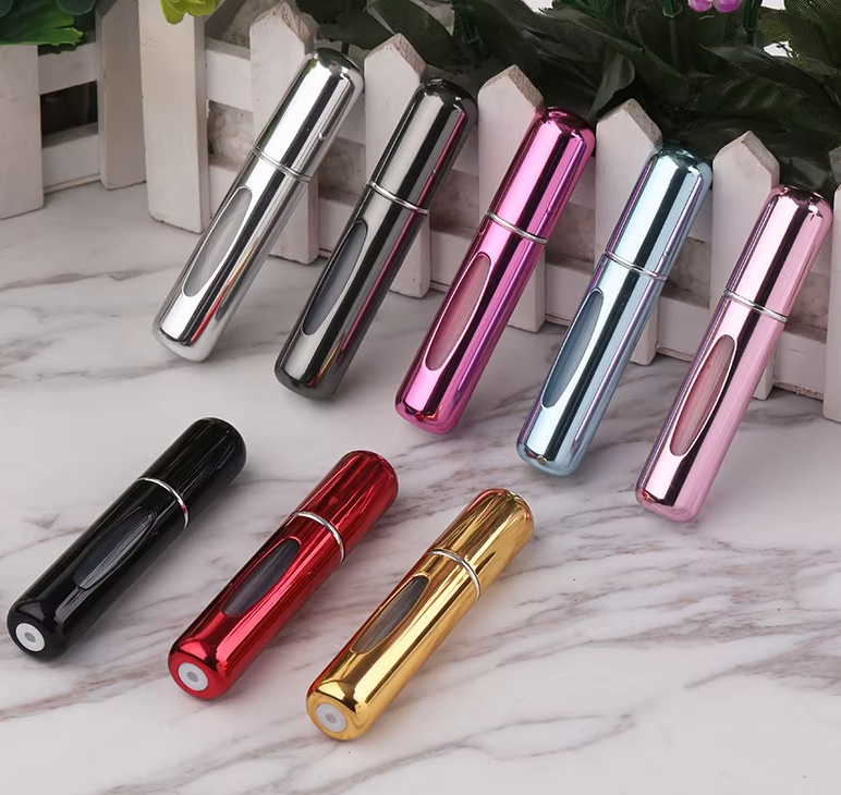 Lot de 5 Vaporisateurs de Parfum Rechargeables 5ml | Mini Parfum de Voyage