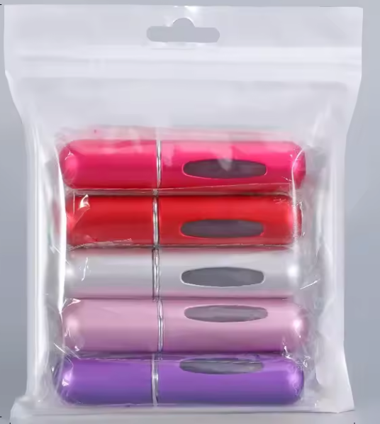 Lot de 5 Vaporisateurs de Parfum Rechargeables 5ml | Mini Parfum de Voyage