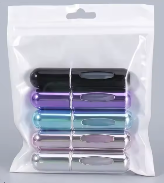 Lot de 5 Vaporisateurs de Parfum Rechargeables 5ml | Mini Parfum de Voyage