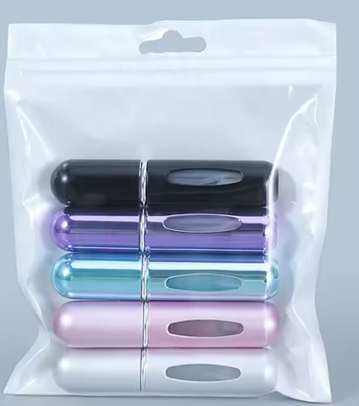 Lot de 5 Vaporisateurs de Parfum Rechargeables 5ml | Mini Parfum de Voyage
