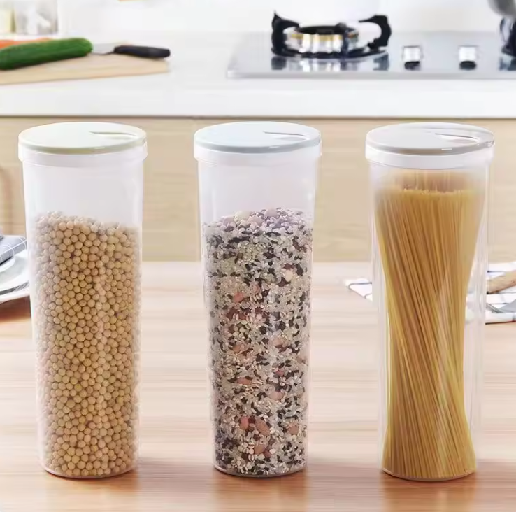 Boîte de Rangement Hermétique Pâtes & Céréales | Récipient Divisé | Doseur