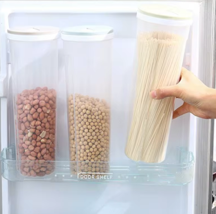 Boîte de Rangement Hermétique Pâtes & Céréales | Récipient Divisé | Doseur