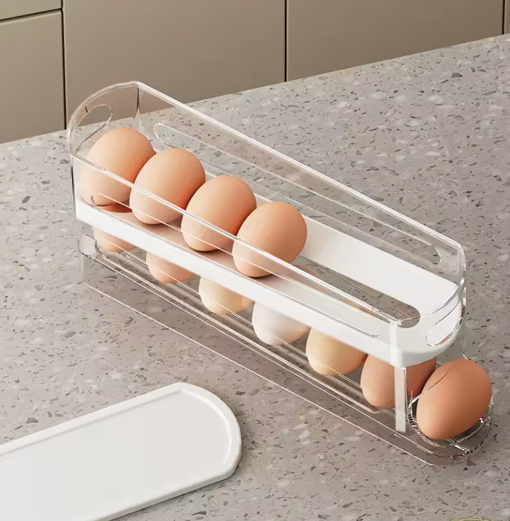 Boîte de Rangement d’Œufs à Double Niveaux | Support Moderne Gain de Place