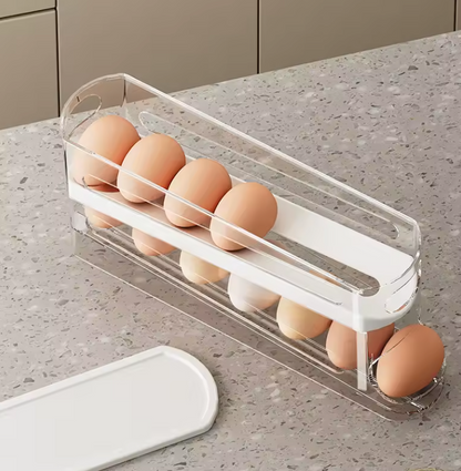 Boîte de Rangement d’Œufs à Double Niveaux | Support Moderne Gain de Place