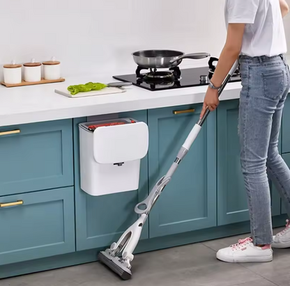 Poubelle Murale à Couvercle Coulissant 7L | Design Moderne et Gain de Place pour Cuisine & Salle de Bain