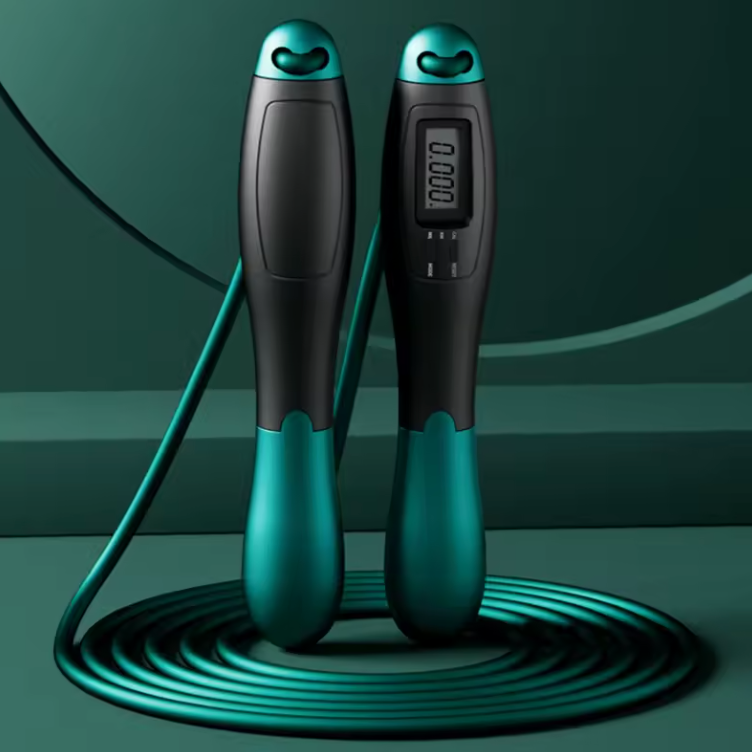 Corde à Sauter avec Compteur Intégré | Réglable & Antidérapante | Entraînement Fitness, Crossfit & Cardio à Domicile