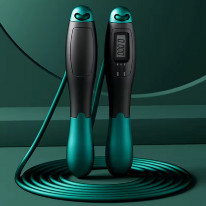 Corde à Sauter avec Compteur Intégré | Réglable & Antidérapante | Entraînement Fitness, Crossfit & Cardio à Domicile