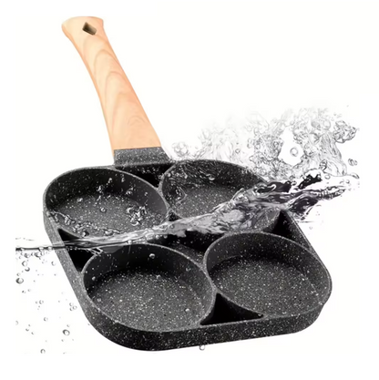 Poêle à Œufs Antiadhésive 4 Trous | Poêle Multi-Moules
