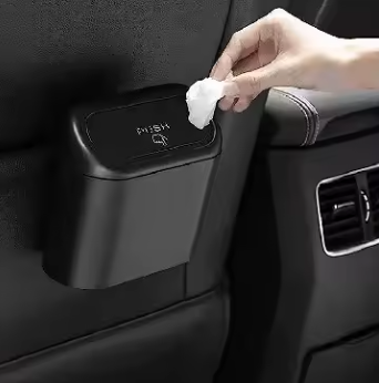 Mini Poubelle de Voiture avec Couvercle | Étanche & Anti-Fuite | Organisation Intérieure du Véhicule