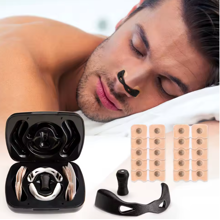 Dilatateur Nasal Magnétique de Sport | Bandes Nasales Anti-Ronflement & Respiration Améliorée