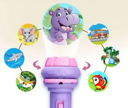 Lampe de Poche Projecteur pour Enfants | Jouet Éducatif & Veilleuse d’Histoire